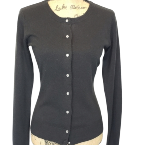 NY&Co. Crystal Button Cardigan - Picture 1 of 6